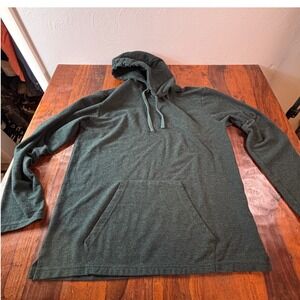 Mudo‎ Collection Mens XXL Forest Green Pullover Hoodie Cotton Blend Marl Knit